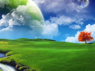 Dream Landscape Free PPT Backgrounds for your PowerPoint Templates